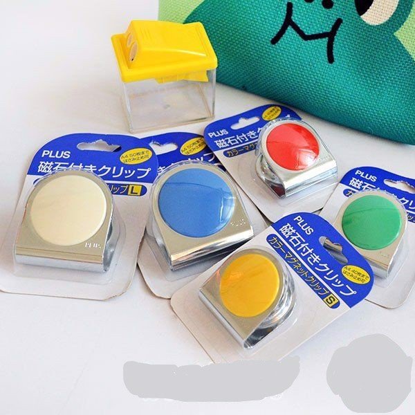 Kẹp Giấy PLUS Từ Tính Nam Châm Cho Văn Phòng, Bảng Đen - Size Lớn