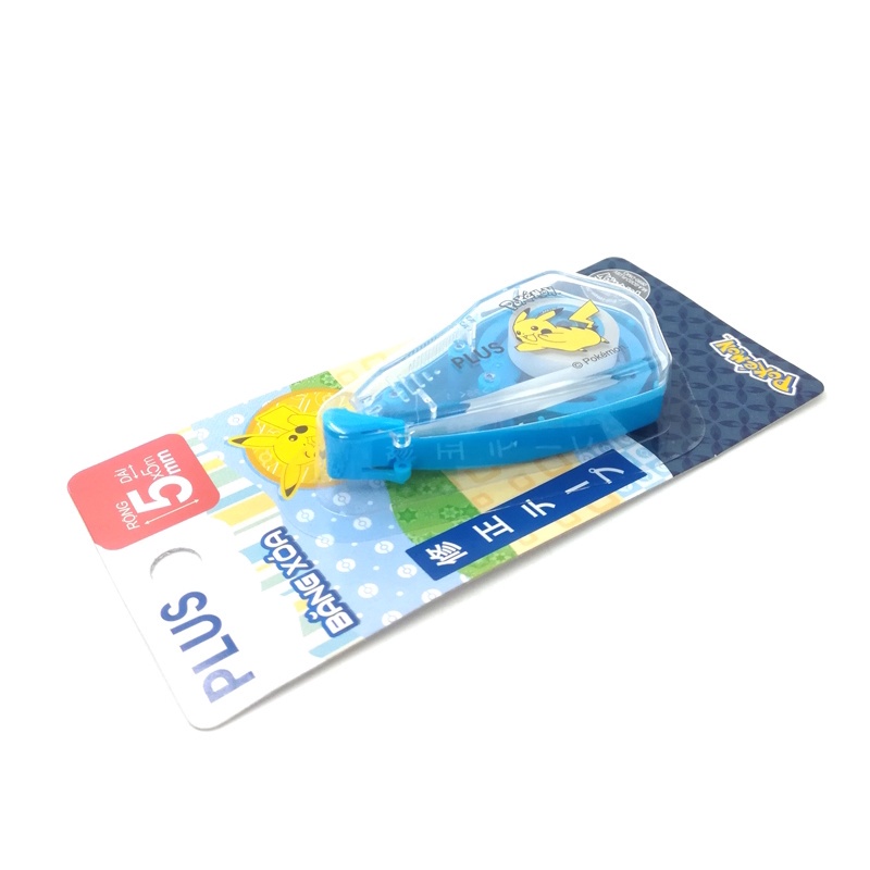 Combo 2 Bút Xóa Kéo, Băng Xóa Kéo, Bút Xóa Giấy PLUS A Họa Tiết Pokemon - Thiết Kế Dễ Sử Dụng, Có Nắp Bảo Vệ Đầu Kéo
