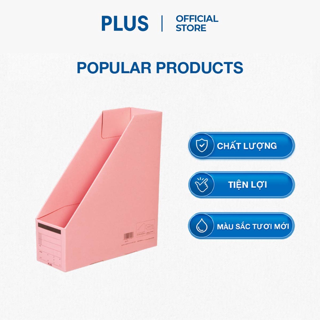 Hộp Đựng PLUS Lưu Trữ Hồ Sơ, Tài Liệu A4S Bằng Giấy Chuyên Dụng - Thiết Kế Cho Hồ Sơ Đứng