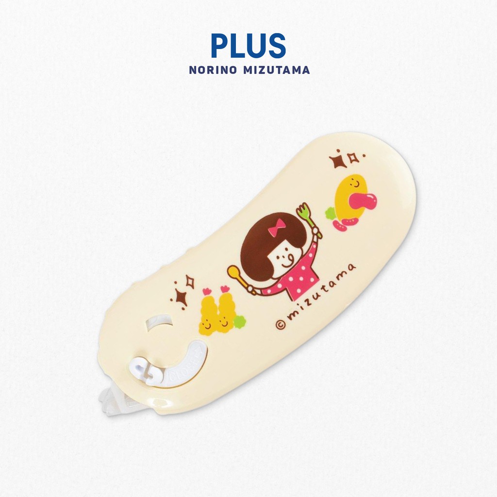 Combo 2 Băng Keo 2 Mặt Dạng Kéo PLUS Norino Pod Họa Tiết Mizutama - Tiện Lợi, Có Thanh Cắt Keo Tự Động