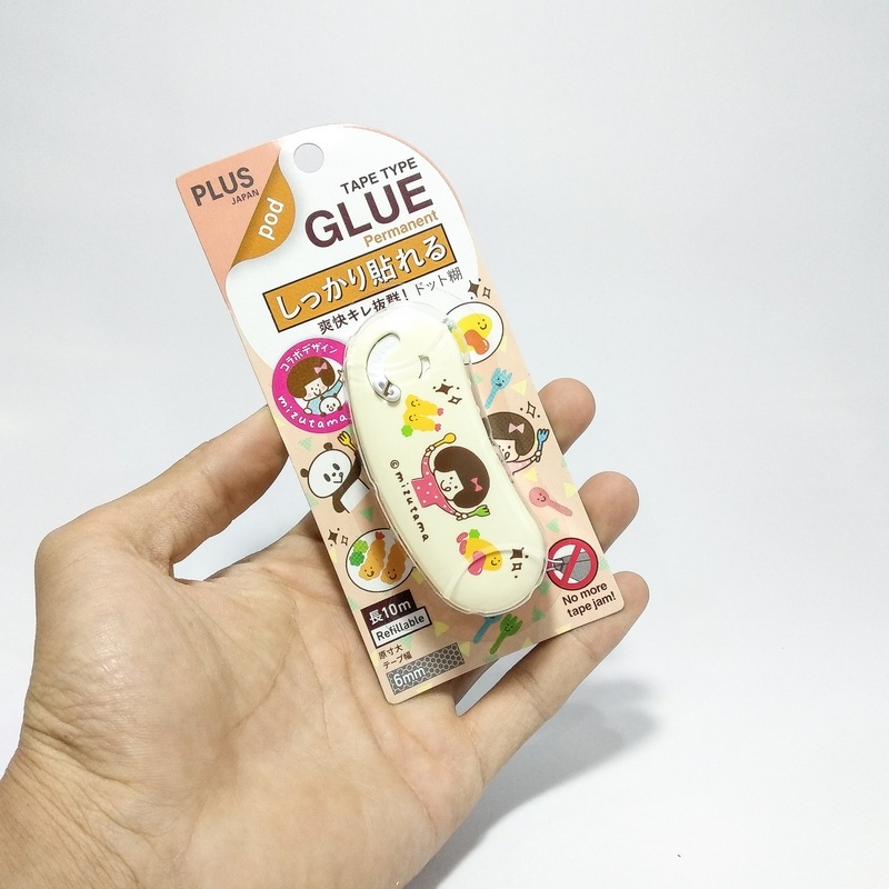 Combo 2 Băng Keo 2 Mặt Dạng Kéo PLUS Norino Pod Họa Tiết Mizutama - Tiện Lợi, Có Thanh Cắt Keo Tự Động