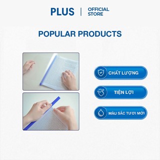 Combo 10 Bìa Cây Nhựa Pp Kẹp Hồ Sơ PLUS - Nhiều Màu Sắc, An Toàn, Tiện Lợi