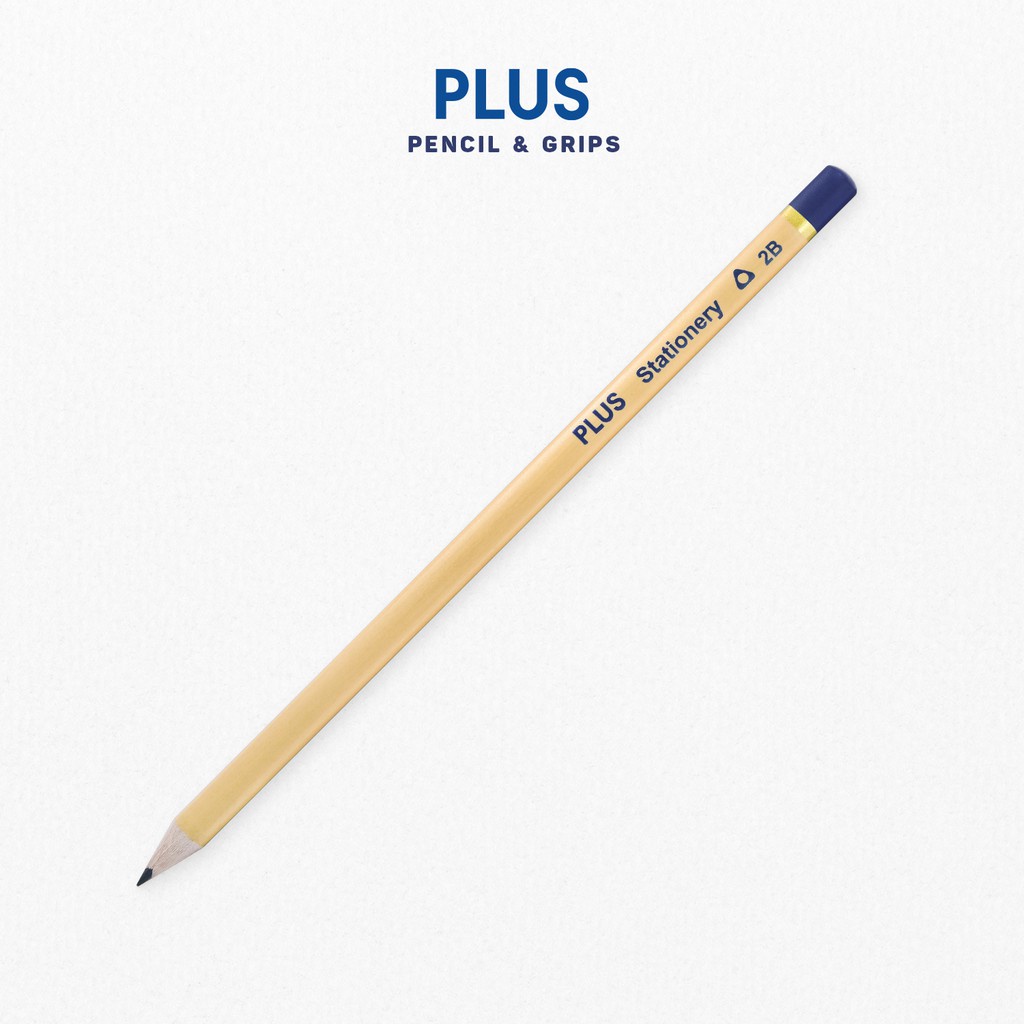 Combo 3 Bút Chì 2B PLUS Phác Thảo Kèm 3 Gôm