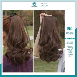 Tóc giả cột xoăn ngắn 50CM