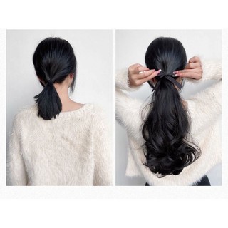 Tóc giả cột xoăn ngắn 50CM