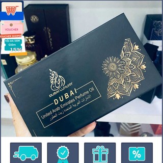 Set 5 chai tinh dầu nước hoa mini dubai chai bi lăn tiện lợi