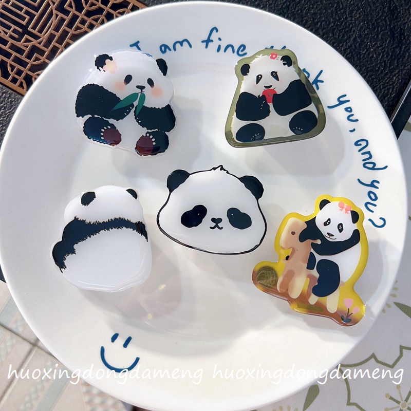 Giá Đỡ Túi Khí Hình Gấu Trúc / Hoa Dễ Thương Vui Nhộn Để Bàn Cho Điện Thoại