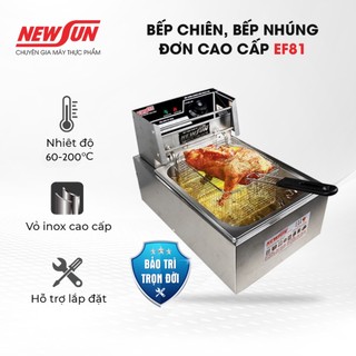 Bếp chiên, bếp nhúng đơn cao cấp  EF81 dung tích 5,5L, Bảo hành chính hãng 12 tháng