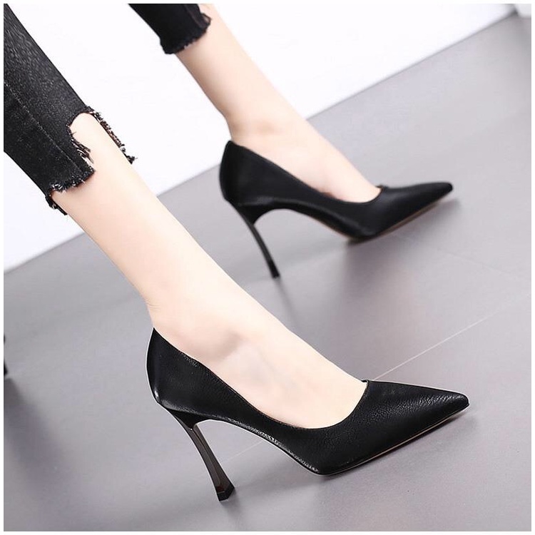 Giày Cao Gót Mũi Nhọn Thời Trang Mùa Xuân Hàn Quốc 2021 Dành Cho Nữ
