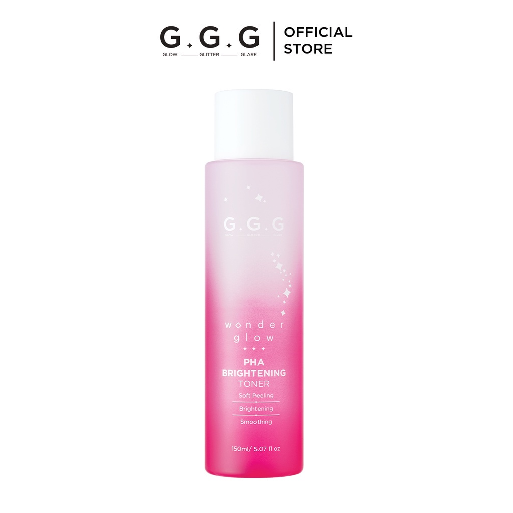 Toner PHA (Nước Cân Bằng) Peel Da Dịu Nhẹ Dưỡng Sáng Da GGG Wonder Glow PHA Brightening 150ml