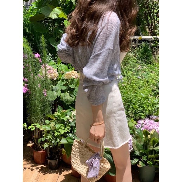 Áo len trơn mỏng cổ tròn AL51