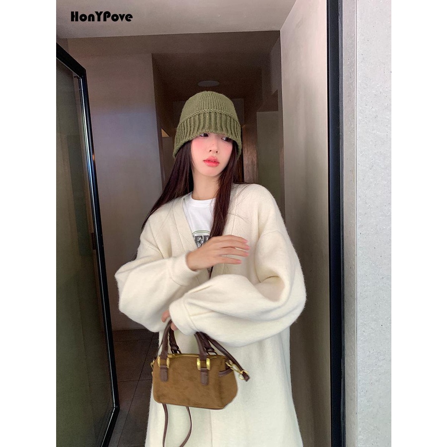 Honypove Túi Xách Da Lộn Đeo Vai Phong Cách retro Thời Trang Cao Cấp 2023