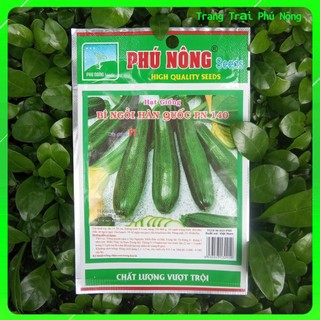 Hạt Giống Bí Ngồi Hàn Quốc (Trái xanh) PN-140 Phú Nông - Gói 1g - Korean Zucchini