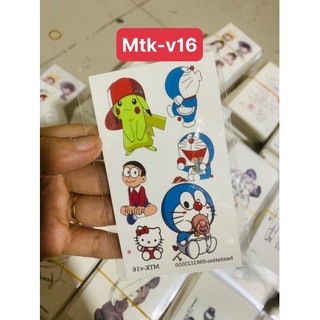 Bani-hình xăm dán mini doremon 2015-2016 collagen
