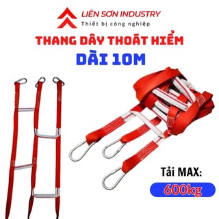 Thang dây thoát hiểm dài 10 mét TTH10M Thang dây thoát hiểm chung cư, thang dây bảo hộ thoát hiểm