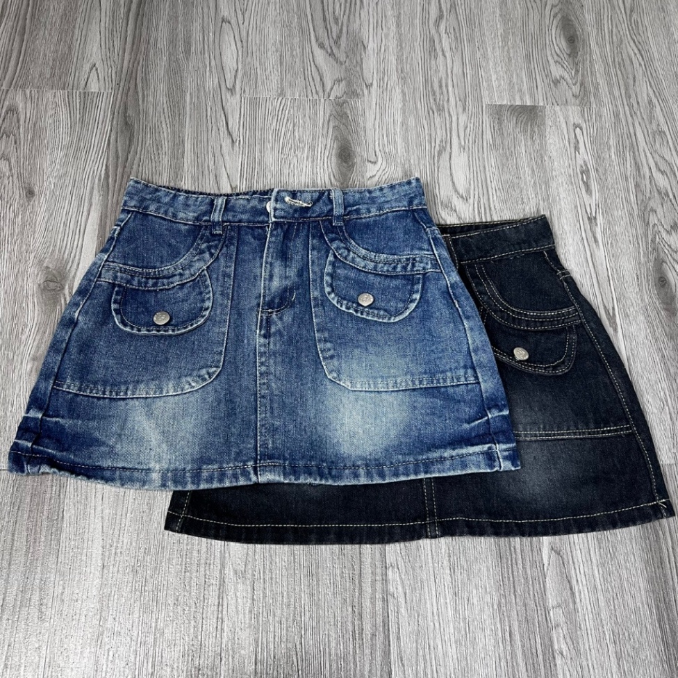 Chân váy jeans nữ short cạp gập chân váy bò ngắn 3 màu xanh đậm, Đen, xanh nhạt | BigBuy360 - bigbuy360.vn