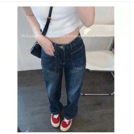 Quần Jean Ống Suông Dài, Quần Bò nữ ống rộng baggy Hàng Mới Về | BigBuy360 - bigbuy360.vn