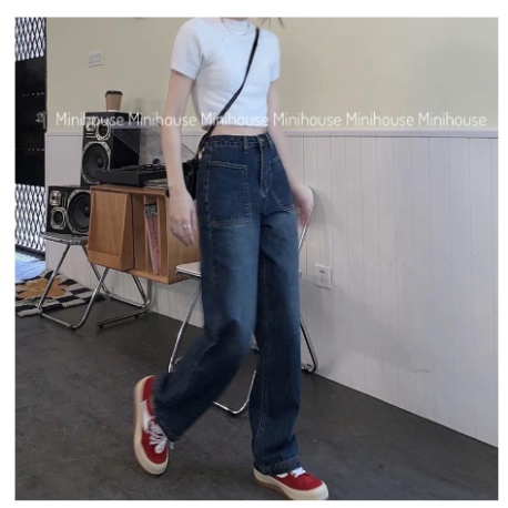 Quần Jean Ống Suông Dài, Quần Bò nữ ống rộng baggy Hàng Mới Về | BigBuy360 - bigbuy360.vn