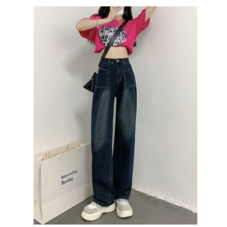 Quần Jean Ống Suông Dài, Quần Bò nữ ống rộng baggy Hàng Mới Về | BigBuy360 - bigbuy360.vn
