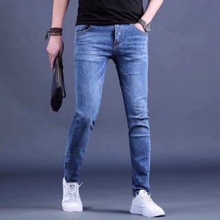 Quần Bò Skinny Nam Xanh Đậm Siêu Co Giãn 4 Chiều  Quần Jeans Cao Cấp Nam Siêu Hack Dáng thời thượng 