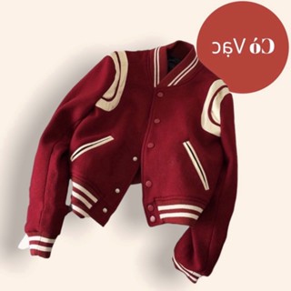 Mẫu Mới Áo Khoác varsity áo bomber teddy SLP giới tính chất đẹp cao cấp Mẫu Mới
