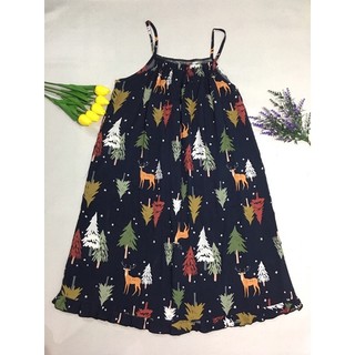 Đầm 2 Dây Lanh (Tole) Size Từ 45kg-65kg.