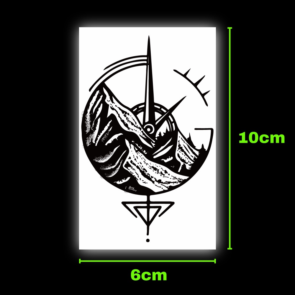 Miếng dán hình xăm tạm thời SAI MAGIC TATTOO 483 10CM×06CM chống thấm nước lâu trôi lên đến 2 tuần