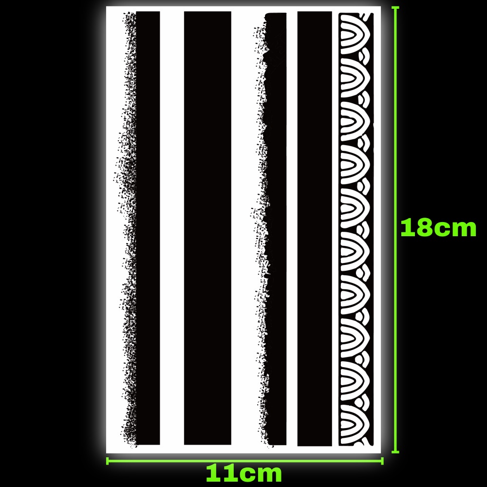 Miếng dán hình xăm tạm thời SAI MAGIC TATTOO 208 18CM×11CM chống thấm nước lâu trôi lên đến 2 tuần