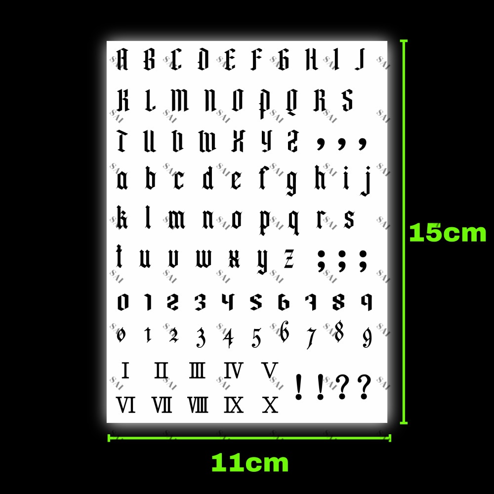 Miếng dán hình xăm tạm thời SAI MAGIC TATTOO 15CM×11CM chống thấm nước lâu trôi lên đến 2 tuần 149