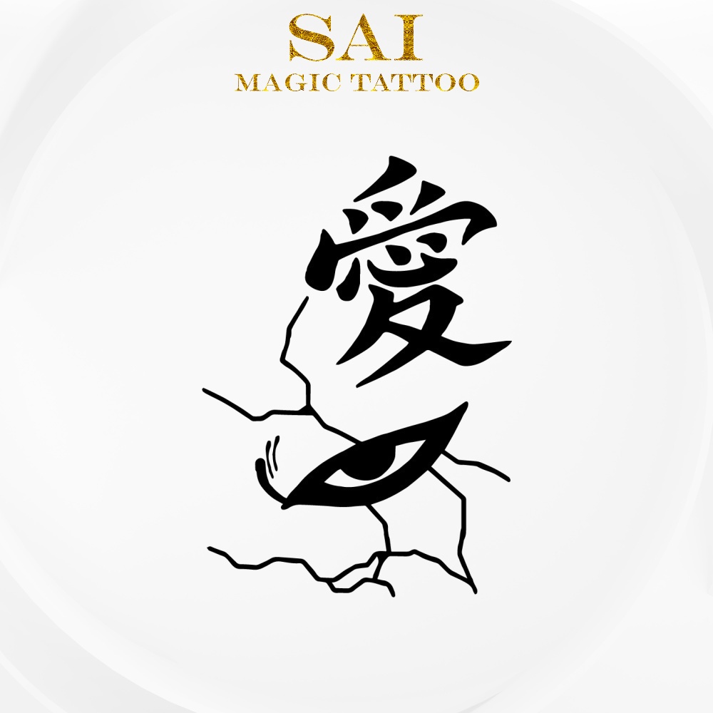 Miếng dán hình xăm tạm thời SAI MAGIC TATTOO 10CM×06CM chống thấm nước lâu trôi lên đến 2 tuần 482