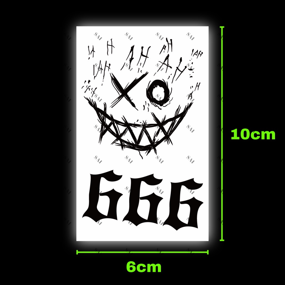 Miếng dán hình xăm tạm thời SAI MAGIC TATTOO 425 10cm×06cm chống thấm nước lâu trôi lên đến 2 tuần