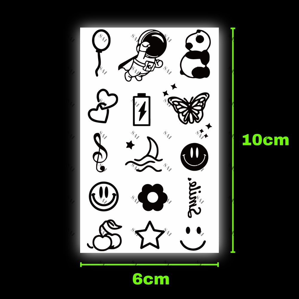 Miếng dán hình xăm tạm thời SAI MAGIC TATTOO 420 10CM×06CM chống thấm nước lâu trôi lên đến 2 tuần