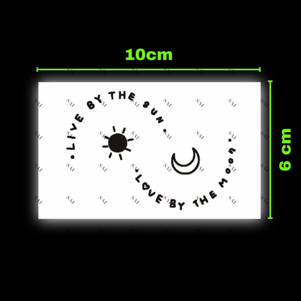 Miếng dán hình xăm tạm thời SAI MAGIC TATTOO 019 kích thước 10CM×06CM chống thấm nước lâu trôi lên đến 2 tuần