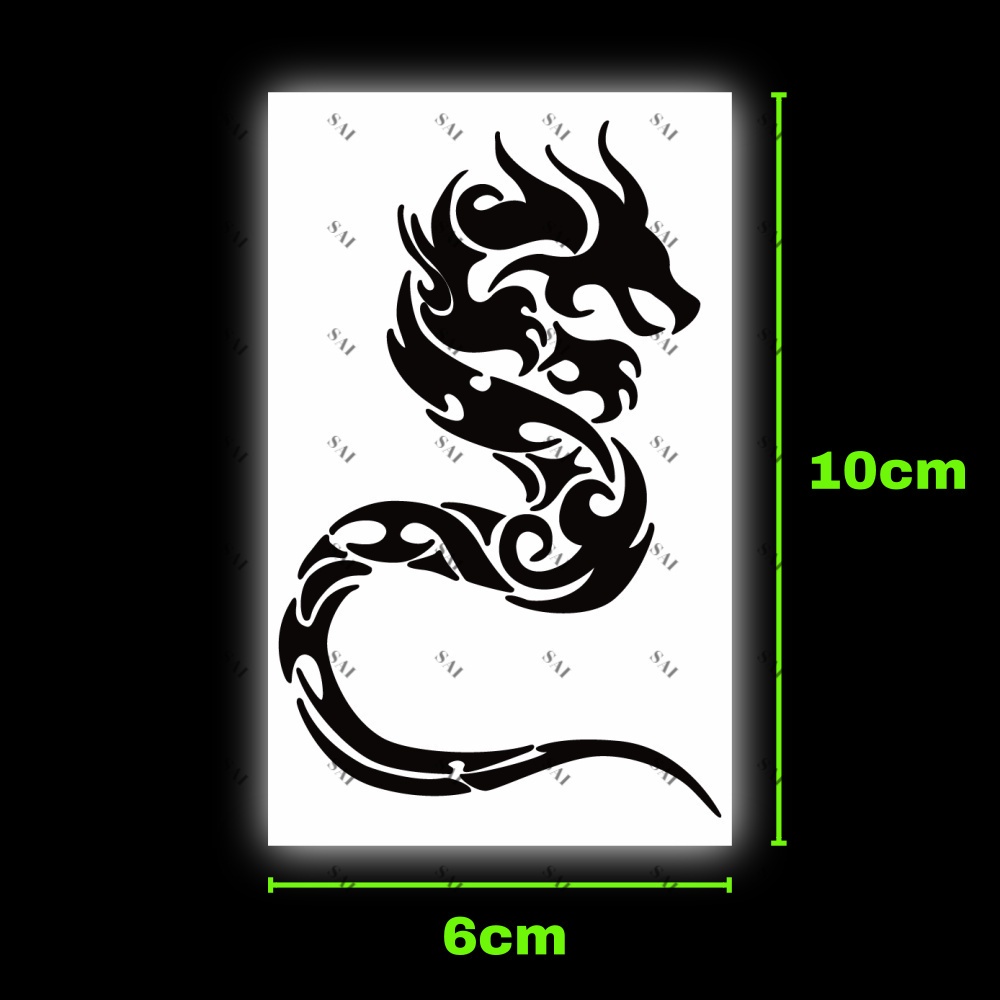Miếng dán hình xăm tạm thời SAI MAGIC TATTOO 016 kích thước 10CM×06CM chống thấm nước lâu trôi lên đến 2 tuần
