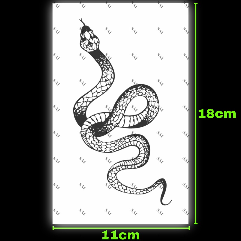 Miếng dán hình xăm tạm thời SAI MAGIC TATTOO 804 kích thước 18CM×11CM chống thấm nước lâu trôi lên đến 2 tuần