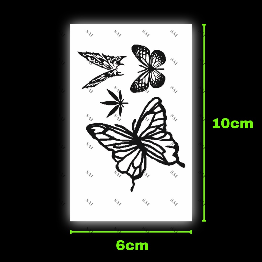 Miếng dán hình xăm tạm thời SAI MAGIC TATTOO 017 10CM×06CM chống thấm nước lâu trôi lên đến 2 tuần