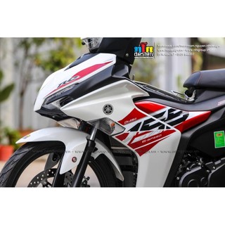 Tem rời exciter 155 - mẫu đỏ đen - chuẩn from cực đẹp decal 1668