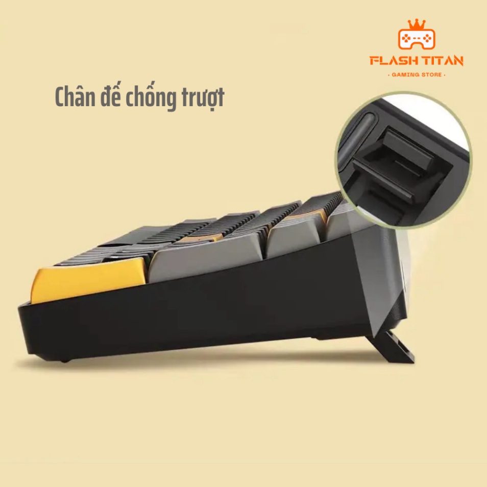 Bàn phím cơ không dây Aigo A68 - Có Hotswap 5pin - Switch đã được lube và cân chỉnh - Bảo hành 1 năm