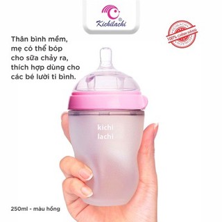 BÌNH SỮA SILICONE KICHI 150ml/220ml