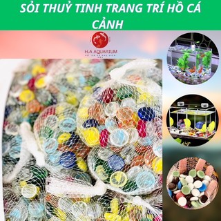 Sỏi thuỷ tinh trang trí hồ cá bể cá cảnh