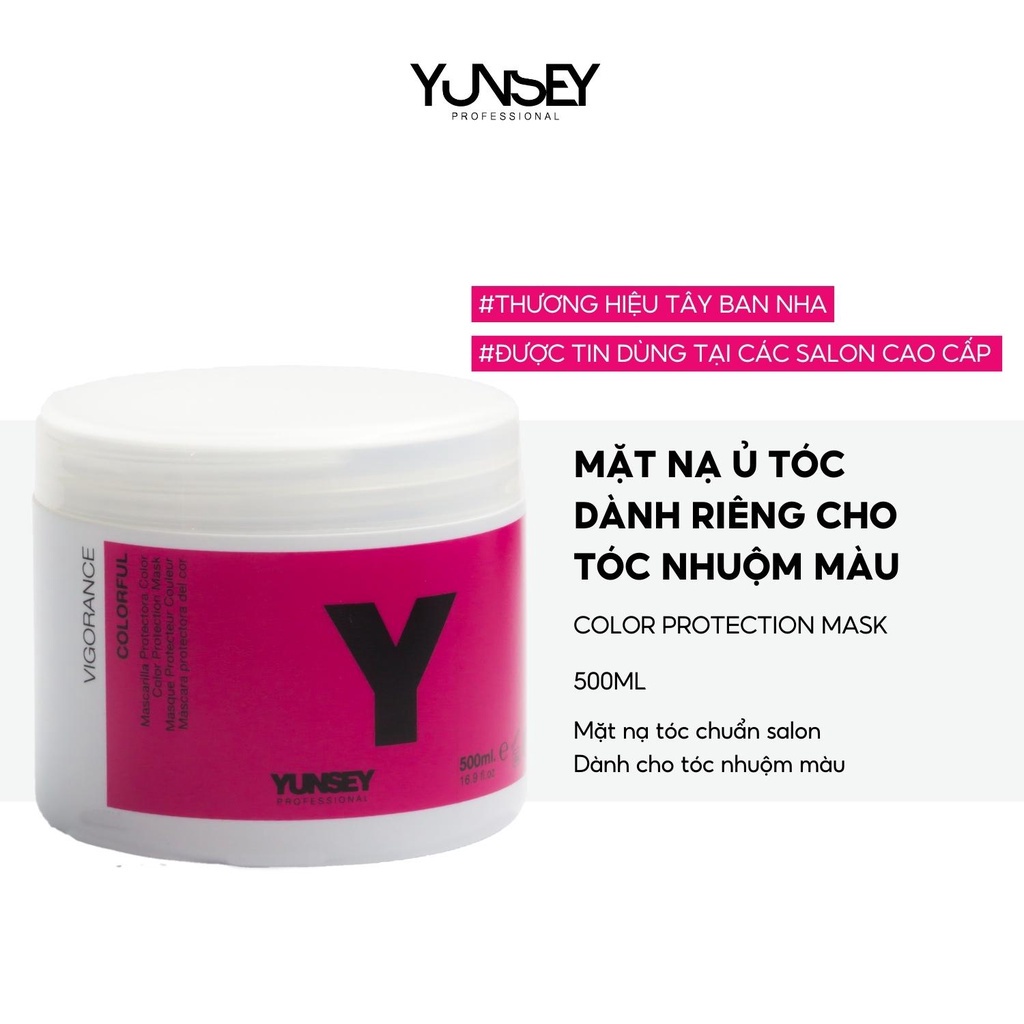 Mặt Nạ Ủ Tóc Dành Riêng Cho Tóc Nhuộm Màu Color Protection Mask Yunsey 500Ml