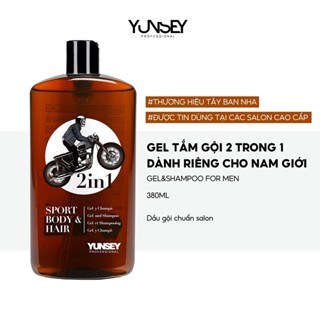  Gel tắm gội cho nam Yunsey Shampoo & Gel 2 in 1 380ml 