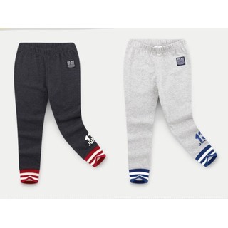 Quần legging Jelispoon cotton bo gấu kẻ 13 Jump