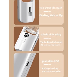 Máy xông tinh dầu tự động 5 chế độ, Hương thơm nhẹ dịu, làm thơm phòng khử mùi, Máy khuếch tán tinh dầu dùng pin SP01