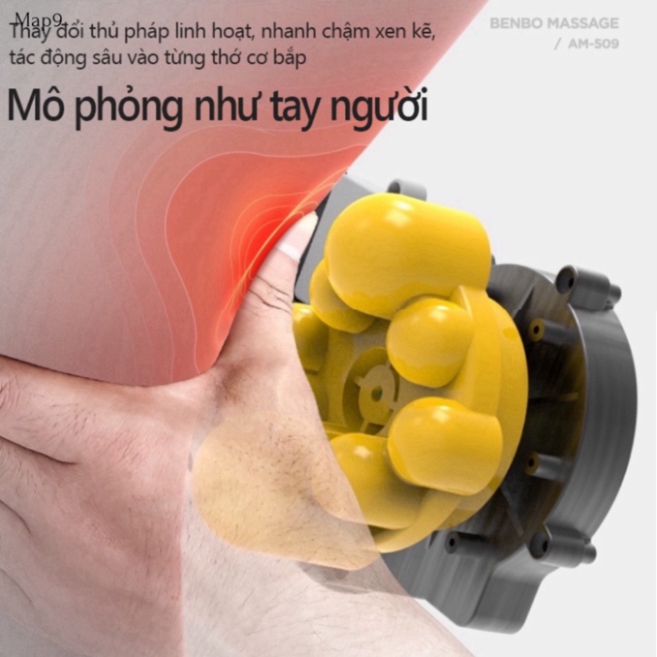 Máy massage toàn thân đa năng cao cấp HÀNG CHÍNH HÃNG - Gối massage cổ vai gáy HÀNG CHÍNH HÃNG