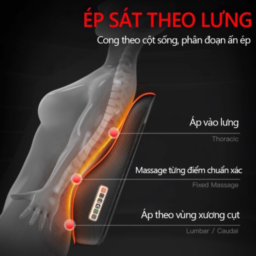 Máy massage toàn thân đa năng cao cấp HÀNG CHÍNH HÃNG - Gối massage cổ vai gáy HÀNG CHÍNH HÃNG