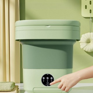 Máy giặt mini gấp gọn PTLUXURY dung tích 6L giặt đồ lót tất vớ quần áo trẻ em tự vắt khô [ HÀNG TỐT ]