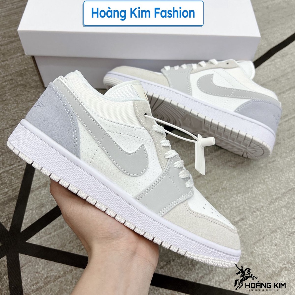 Giày Jordan Paris JD1 Cổ Thấp Gót Xanh, Giày Jodan Low Thấp Cổ Nam Nữ