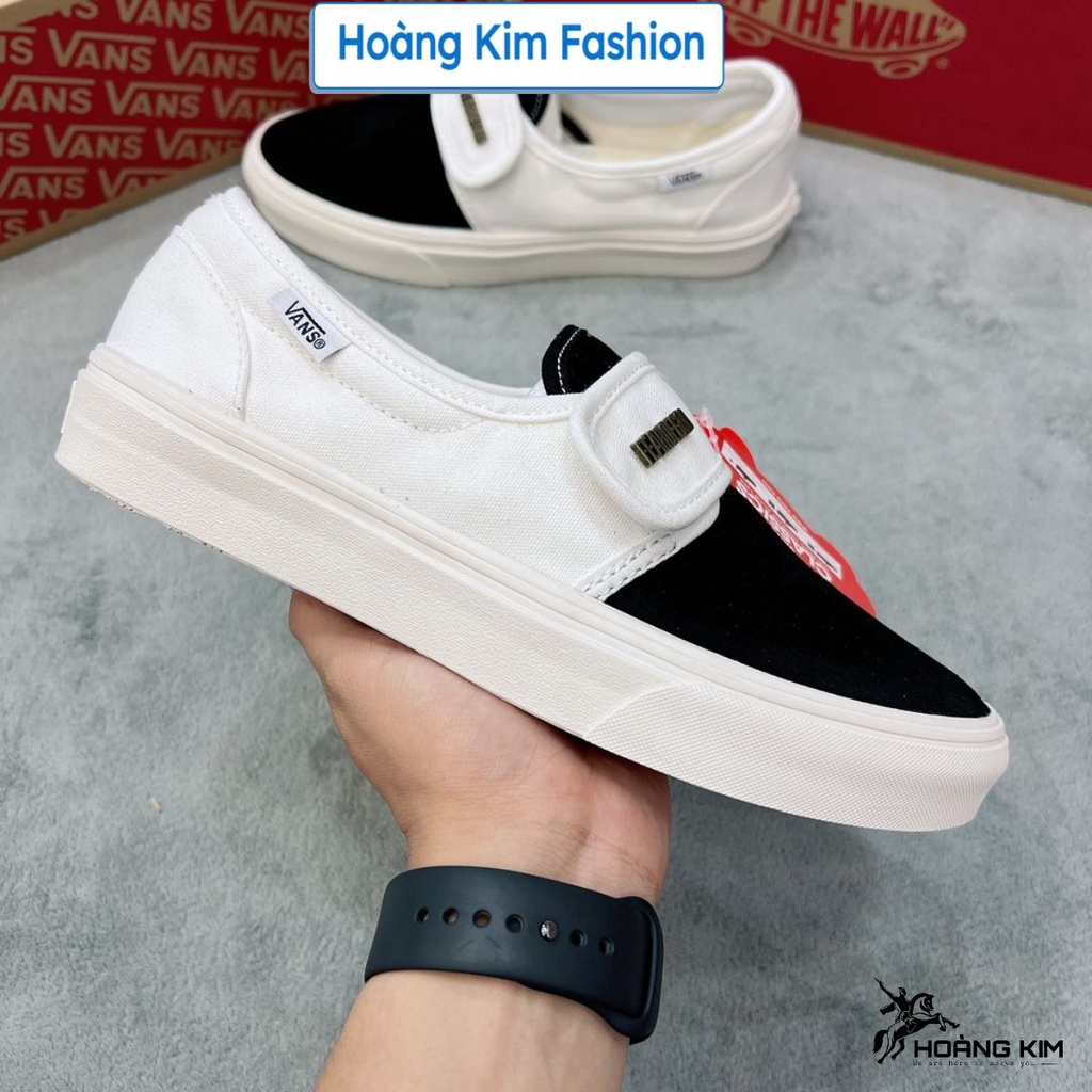 Giày Vans Dán Nam Nữ, Giày Vans Dán Đen Trắng Thể Thao hàng Đẹp Full Box. Hoàng Kim Fashion