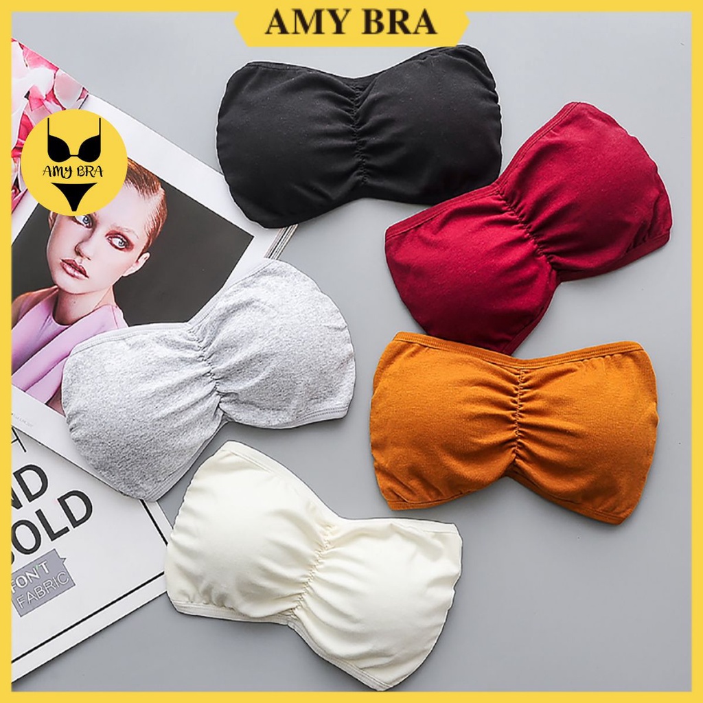 Áo Bra Nữ Không Dây Hở Lưng Cá Tính - Bra Cotton Co Giãn, Mút Mỏng Có Thể Tháo Rời AMYBRA B720